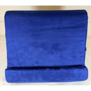 Pillow Pad iPad Phone Tablet Read Holder Stand Foam Lap Rest Royal Blue Cushion
